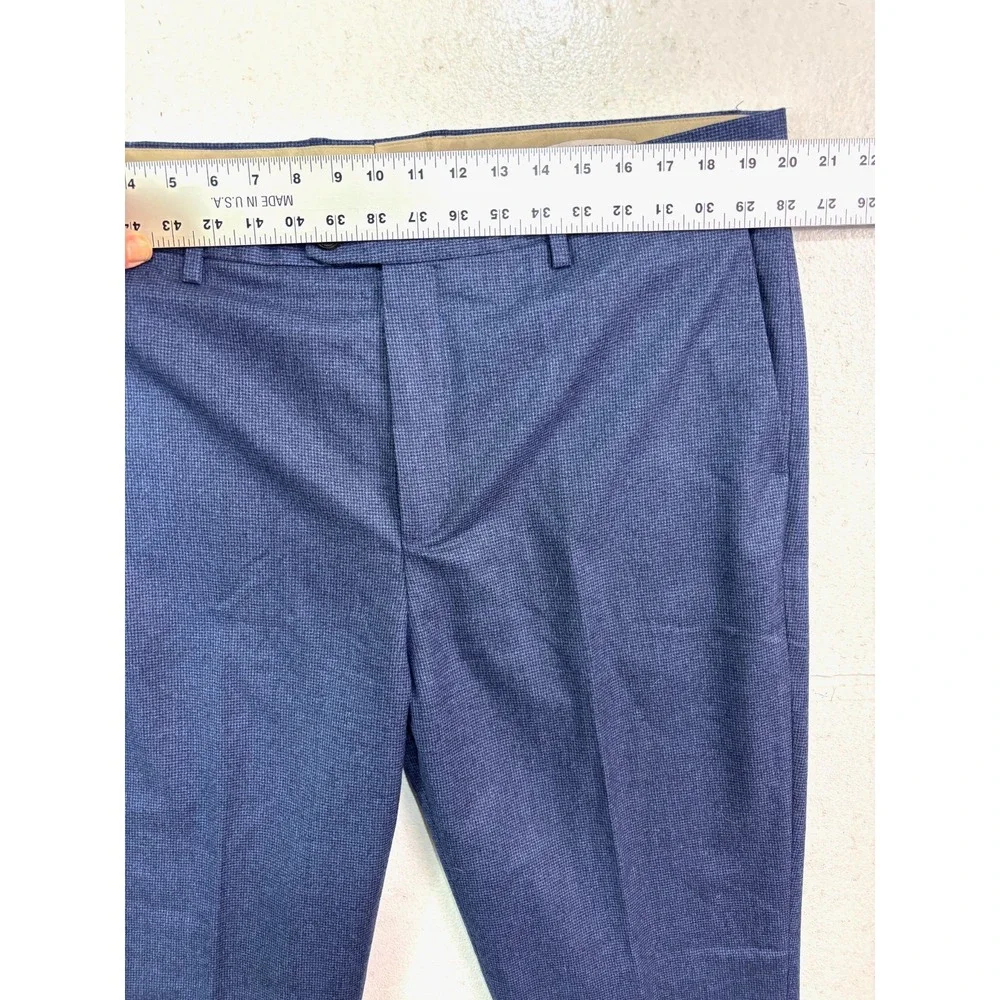 Banana Republic‎ 38x34 Blue Plaid Vitale Barberis Canonico Flannel Wool Pants
